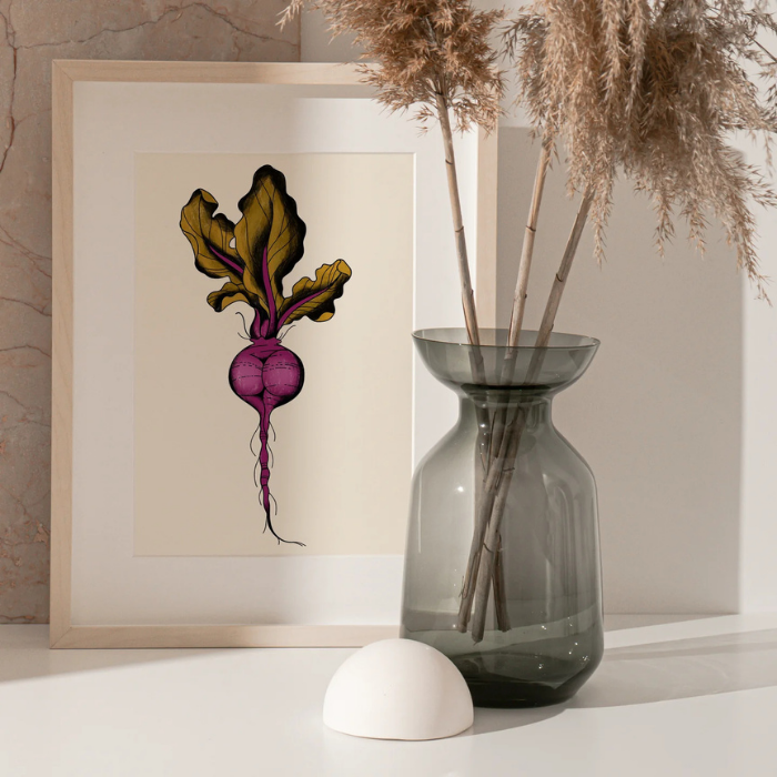 Art Print - Sexy Vegetable – Lady Beet – Greta Jane Paper Co