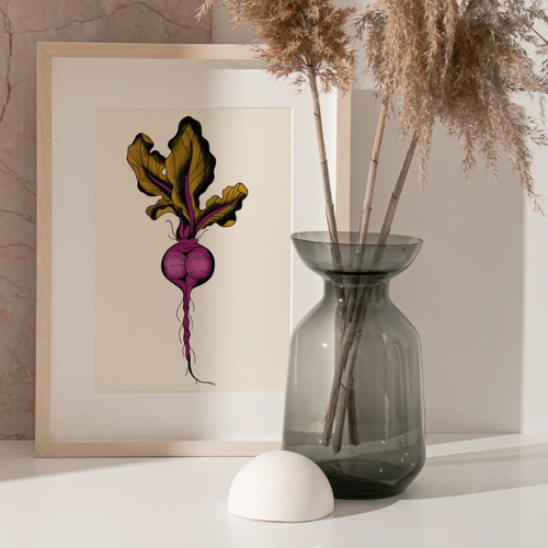 Art Print - Sexy Vegetable – Lady Beet – Greta Jane Paper Co