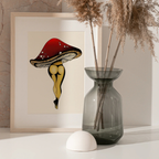Art Print - Sexy Vegetable – Lady Mushroom - Greta Jane Paper Co