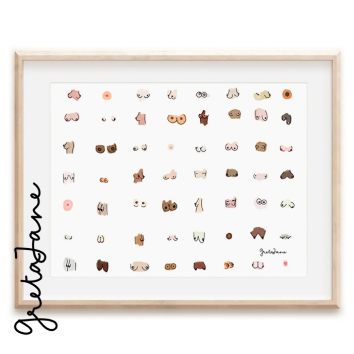 Art Print – The Boobies – Greta Jane Paper Co