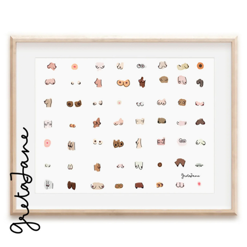 Art Print – The Boobies – Greta Jane Paper Co