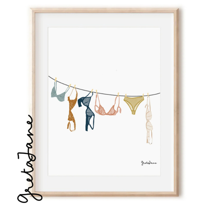Art Print – Lingerie – Greta Jane Paper Co