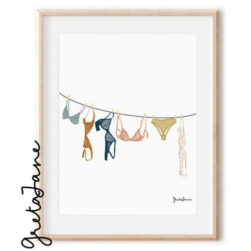 Art Print – Lingerie – Greta Jane Paper Co