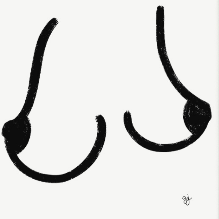 Art Print – The Lone Boobs – Greta Jane Paper Co
