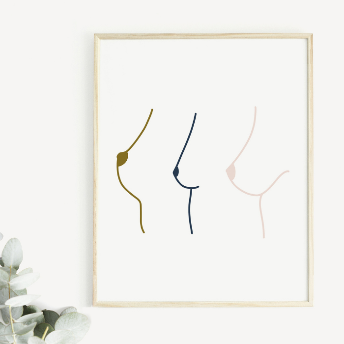 Art Print – The Sideboobs – Greta Jane Paper Co