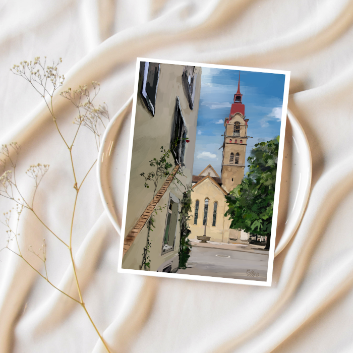 Winterthur Postcard - Winterthur Digital Art Series- By Hubert & Little Moi Co Collab