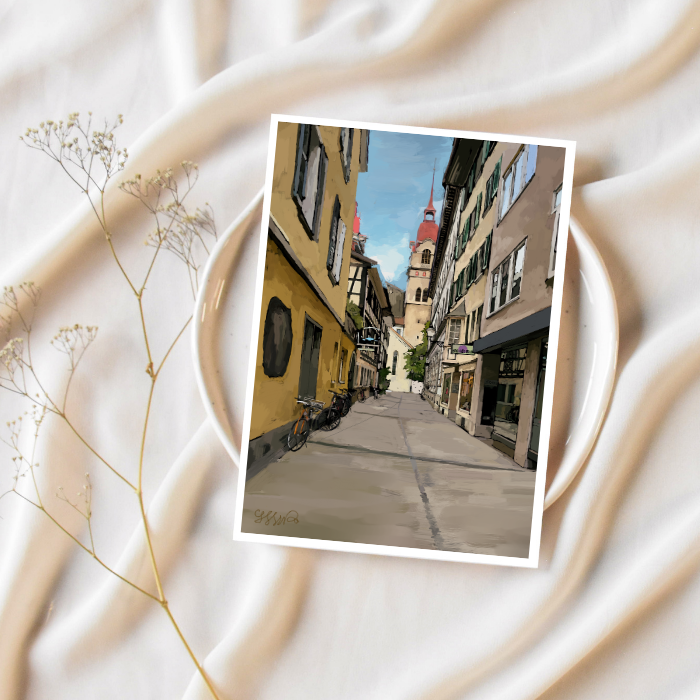 Winterthur Postcard - Winterthur Digital Art Series- By Hubert & Little Moi Co Collab