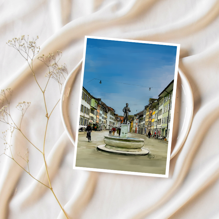 Winterthur Postcard - Winterthur Digital Art Series- By Hubert & Little Moi Co Collab