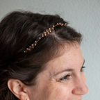 Alina Leaf Hair Wreath - Light Pink -  Nebo v Kvitah