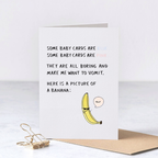 Banana Baby Card – Funny Baby Greeting Card – Greta Jane Paper Co