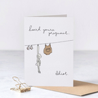 Heard You’re Pregnant – Funny Pregnancy Announcement Card – Greta Jane Paper Co