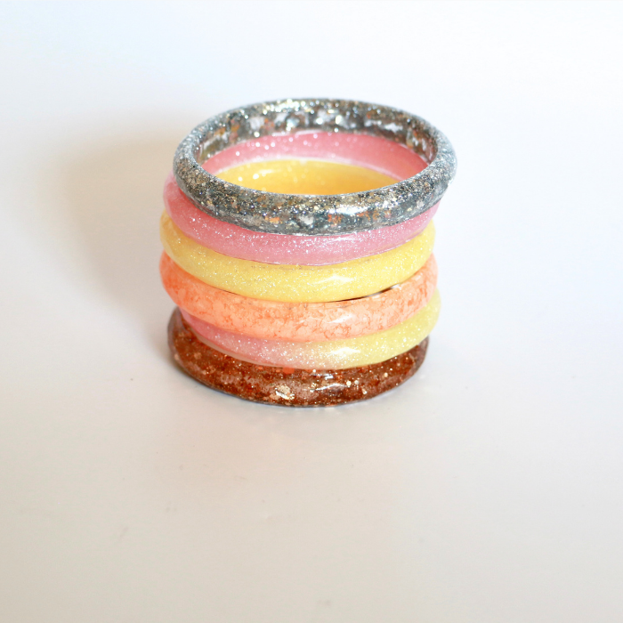 Bangle Bracelets - Glitter Resin -  L’Atelier Nounille