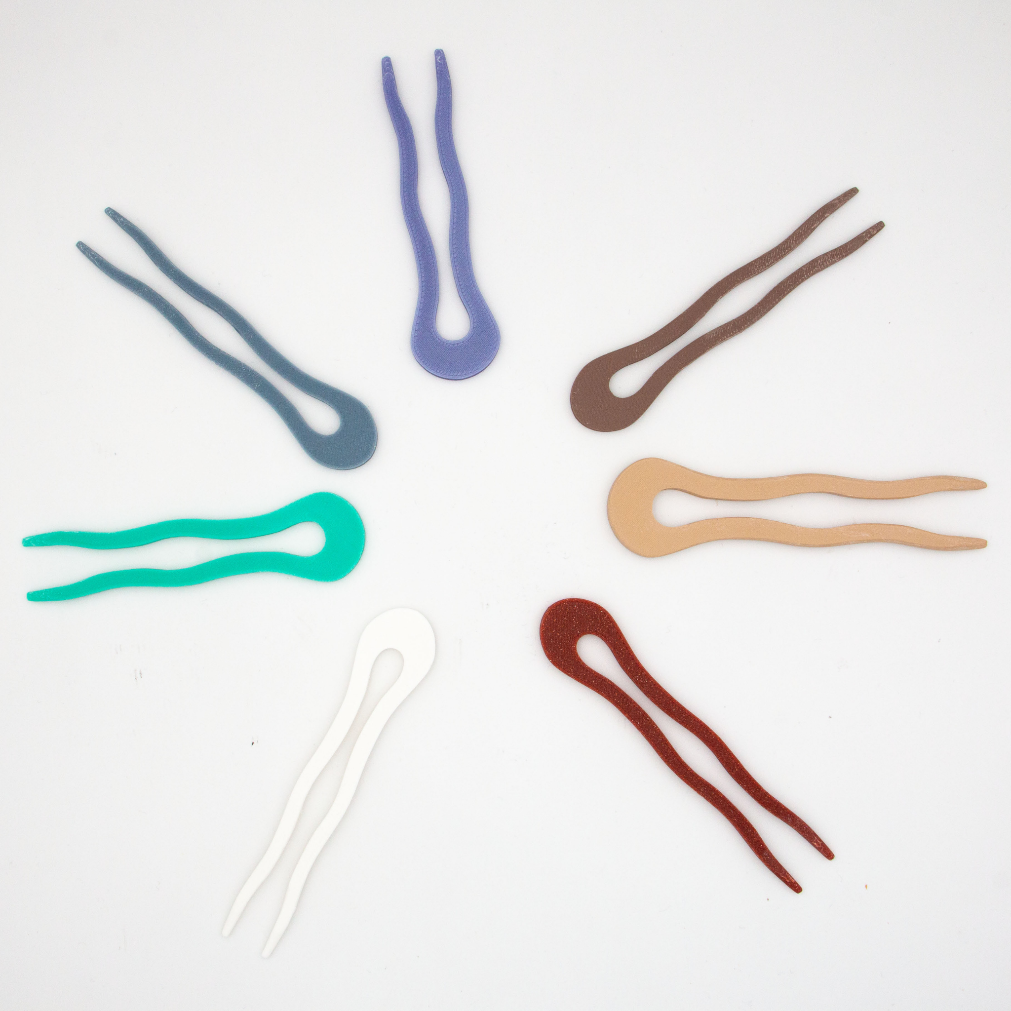 French Hair Pin – 3d Printed Bioplastic Hair Accessory – Little Moi Co