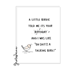 Birthday Birdie - Funny Rude Birthday Greeting Card – Greta Jane Paper Co