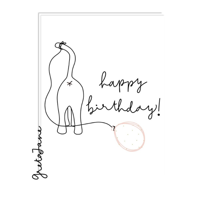 Birthday Cat - Funny Rude Birthday Greeting Card – Greta Jane Paper Co