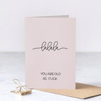 Lalala You Oldas F*** - Funny Rude Birthday Greeting Card – Greta Jane Paper Co