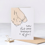 Saw This Thought of You - Funny Rude Birthday Greeting Card – Greta Jane Paper Co
