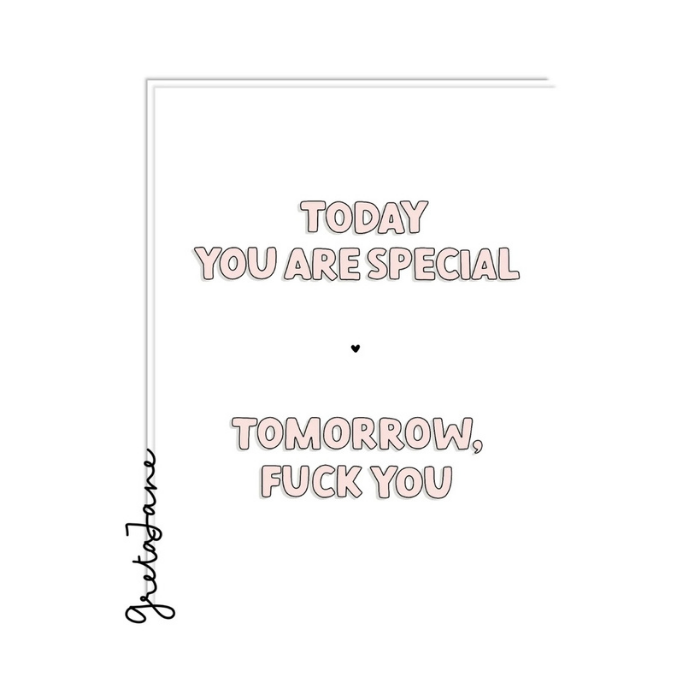 Special - Funny Rude Birthday Greeting Card – Greta Jane Paper Co