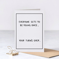 Your Turns Over - Funny Rude Birthday Greeting Card – Greta Jane Paper Co