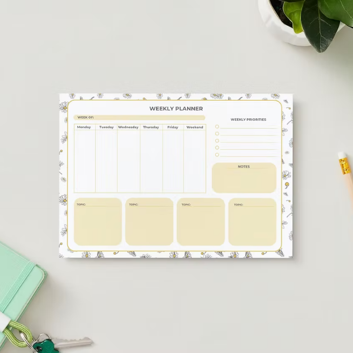 Weekly Planner Pad – Little Moi Co