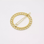 Capucine Geometric Hair Barrette - Gypso – 24k Gold Plated - Gypso