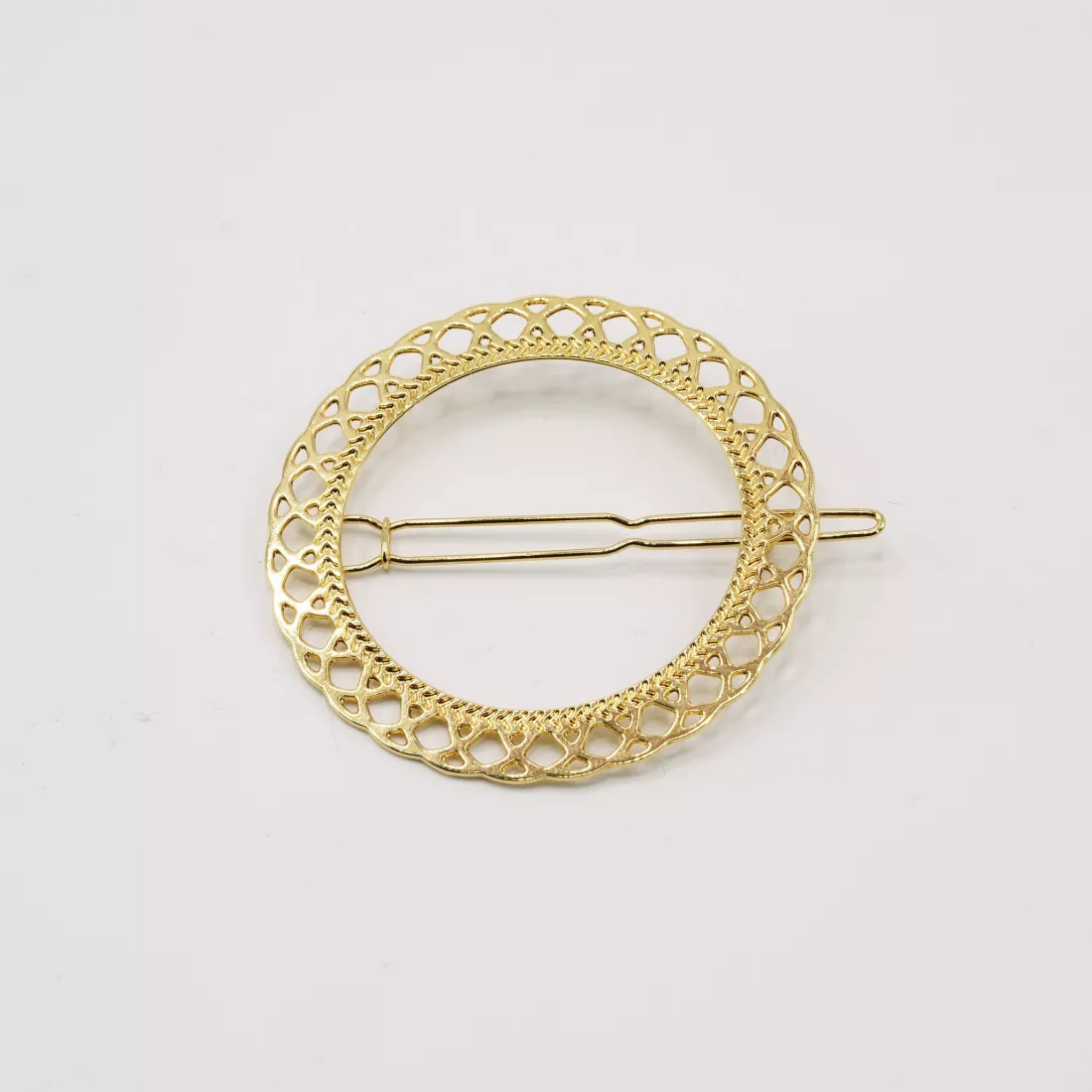 Capucine Geometric Hair Barrette - Gypso – 24k Gold Plated - Gypso