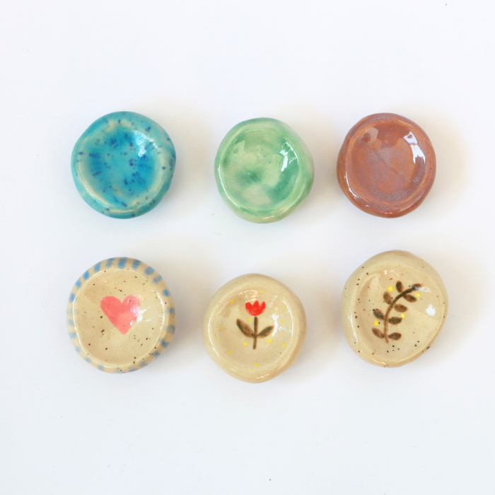 Ceramic Worry Stones – Handmade Fidget & Sensory Tokens – Bean & Bug