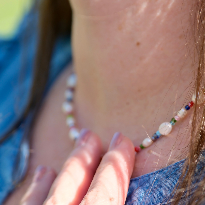 Color Love Freshwater Pearl Choker Necklace - My Lovely Pearls