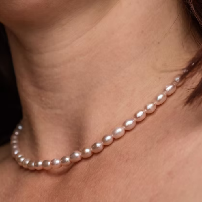 Rose Darling Freshwater Pearl Choker Necklace - My Lovely Pearls
