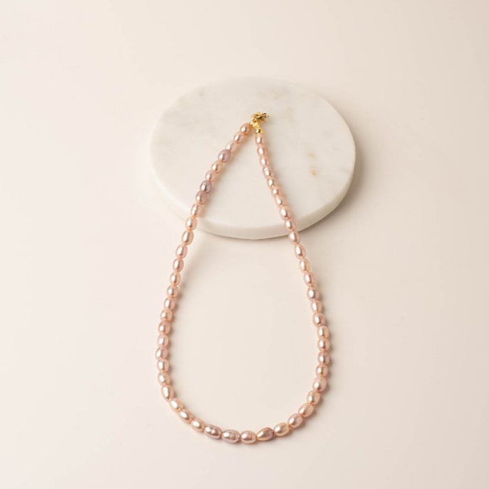 Rose Darling Freshwater Pearl Choker Necklace - My Lovely Pearls