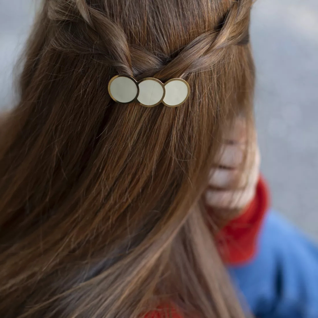 Billie Geometric Hair Barrette - Gypso – 24k Gold Plated - Gypso