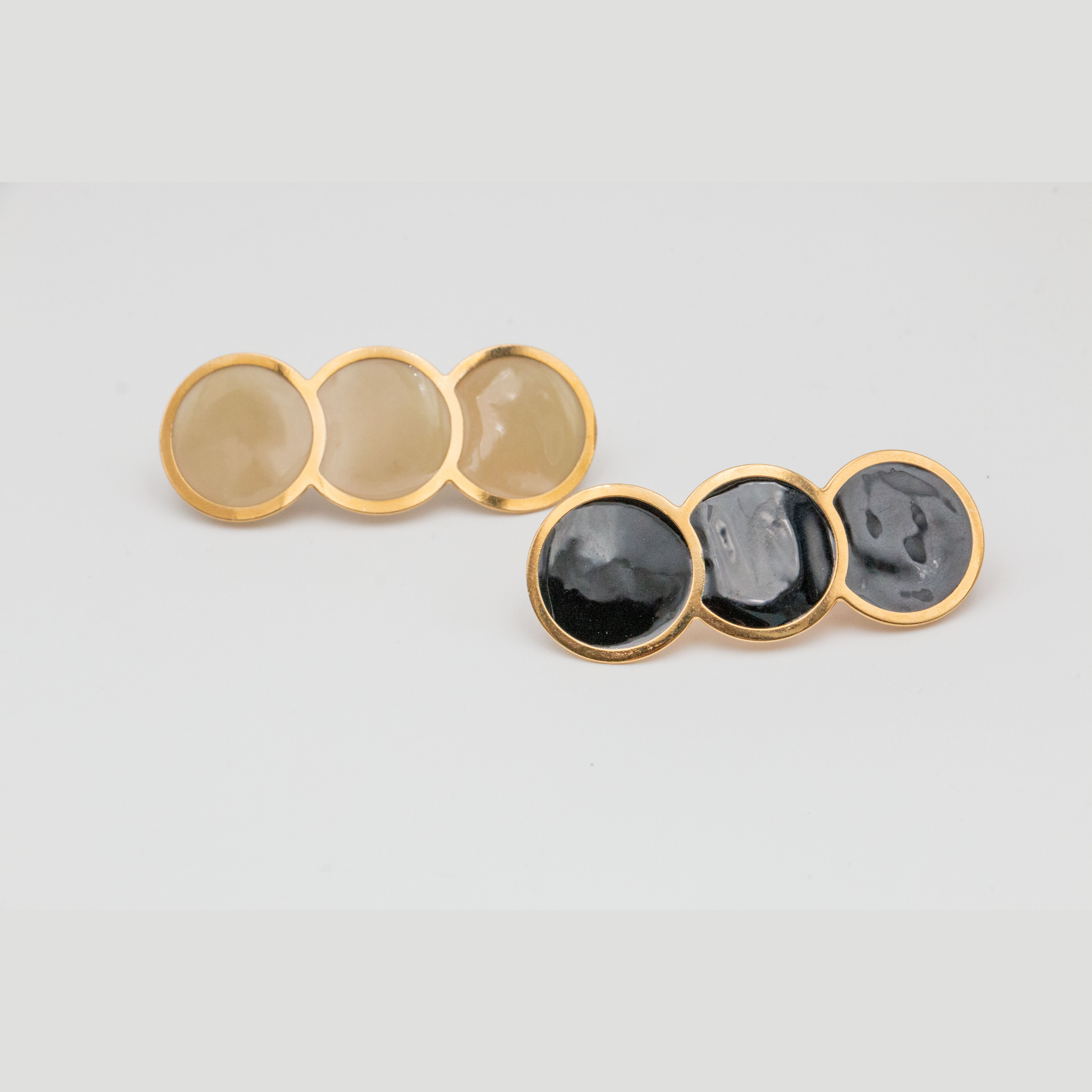 Billie Geometric Hair Barrette - Gypso – 24k Gold Plated - Gypso