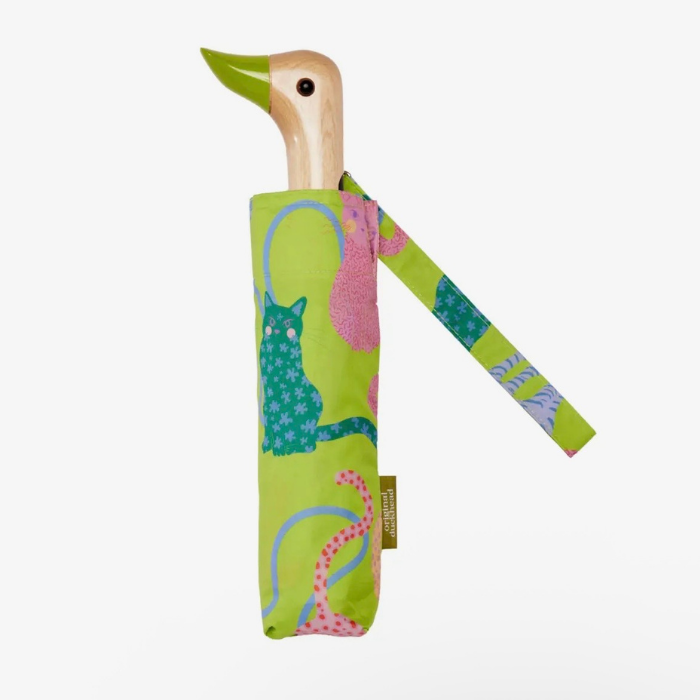Compact Duck Umbrella – Lime Arty – Original Duckhead