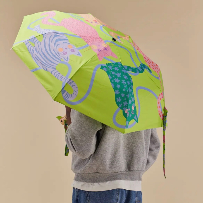 Compact Duck Umbrella – Lime Arty – Original Duckhead