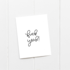 Fuck Yeah Greeting Card – Funny Celebration & Congrats Card – Greta Jane Paper Co