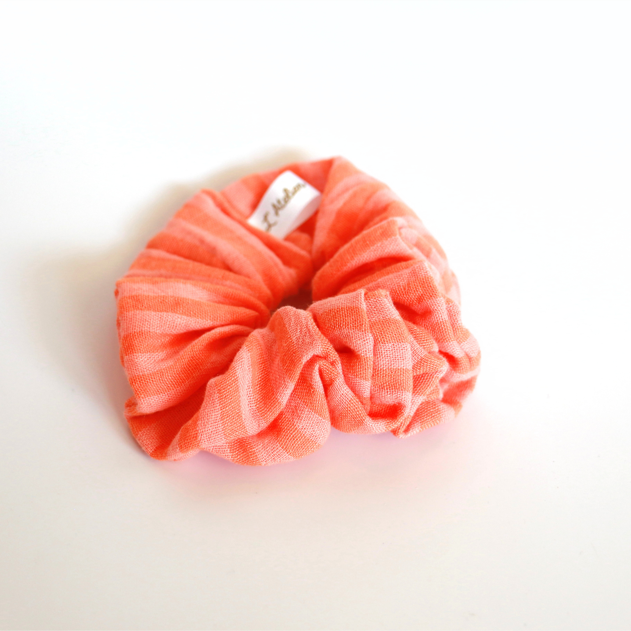 Cotton Handmade Scrunchies Vichy and Gingham 3.5cm – L’Atelier Nounille