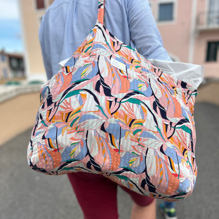 Flower – Large Cotton Tote Bag Lili Pepper