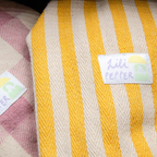 Stripes Yellow – Large Cotton Tote Bag Lili Pepper
