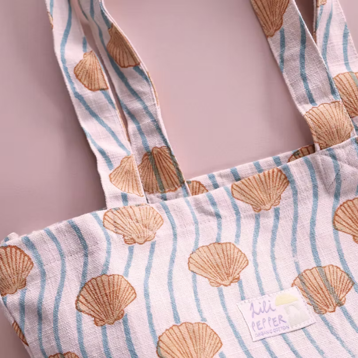 Shell – Tall Cotton Tote Bag - Lili Pepper