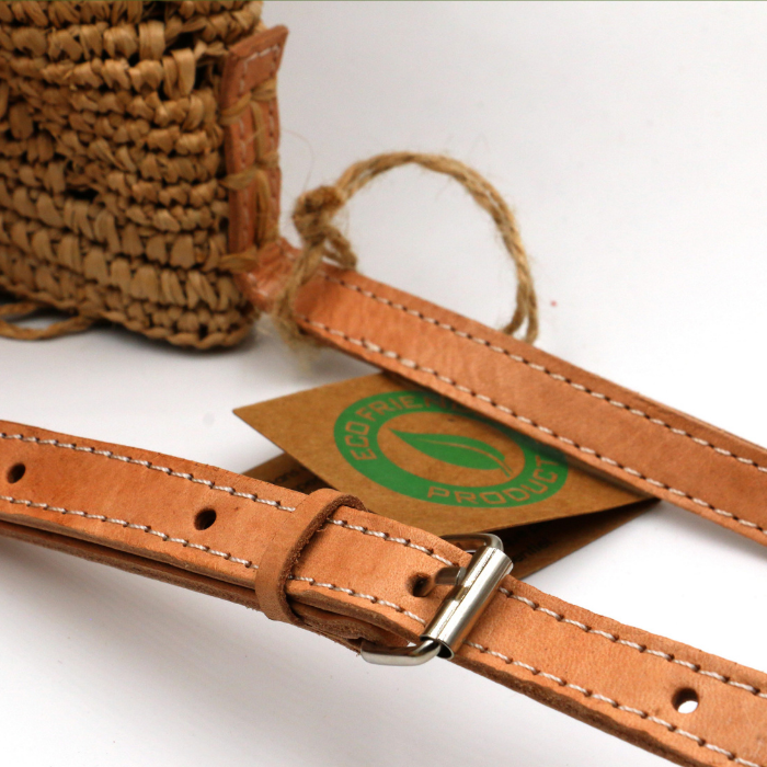 Straw Cross Body Bag – Mahenina -  Bagatelle France