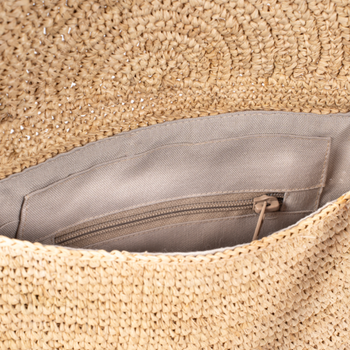 Crossbody Bag Crocheted Raffia – Sorio -  Bagatelle France