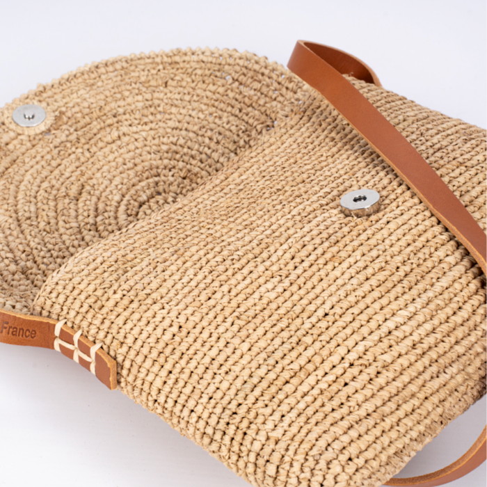 Crossbody Bag Crocheted Raffia – Sorio -  Bagatelle France