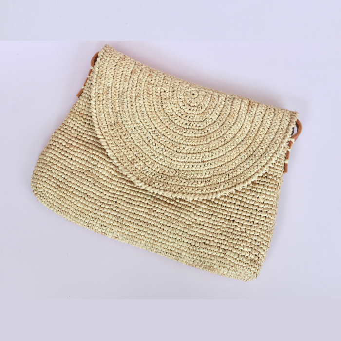 Crossbody Bag Crocheted Raffia – Sorio -  Bagatelle France