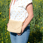 Crossbody Bag Crocheted Raffia – Sorio -  Bagatelle France