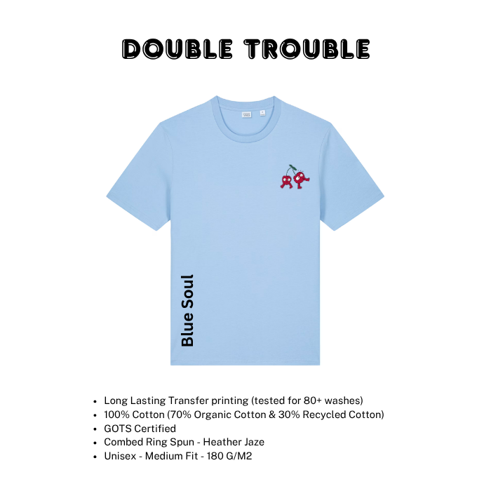 Kids Graphic Organic Cotton T-Shirt – Double Trouble – Hey Rik