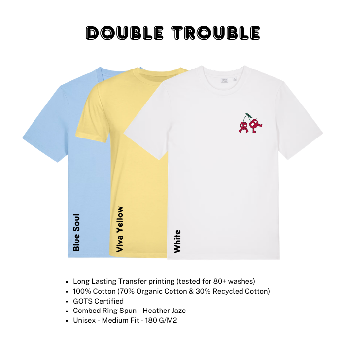 Kids Graphic Organic Cotton T-Shirt – Double Trouble – Hey Rik