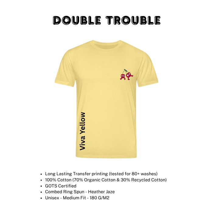 Kids Graphic Organic Cotton T-Shirt – Double Trouble – Hey Rik