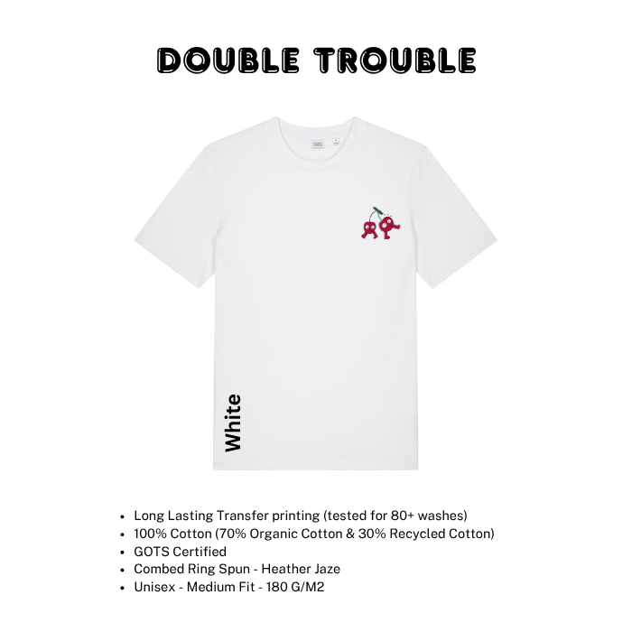 Kids Graphic Organic Cotton T-Shirt – Double Trouble – Hey Rik