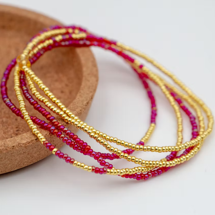 3 in 1 Beaded Chain (Necklace, Bracelet, Anklet) – Little Moi Co