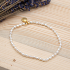 Seashells Pearl Elastic Anklet - My Lovely Pearls